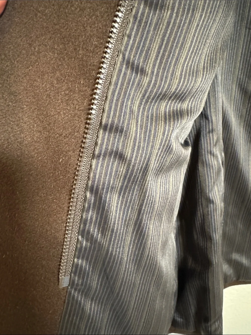 Calvin Klein Men's Dark Brown Classic Two-Button Wool Cashmere Blazer 42L